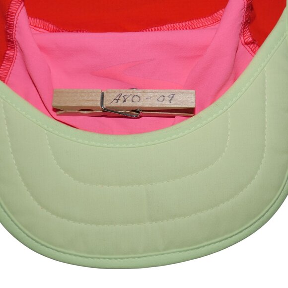 NWT Brooks Running Lightweight Packable Hat Adjustable Cap Red Neon Pink - Picture 7 of 7